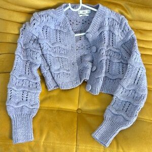 Light purple sweater jacket/ top